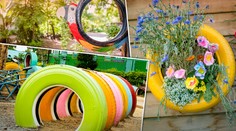 Nezahadzujte staré pneumatiky. Vytvoriť z nich môžete kvetináče, preliezky aj nábytok