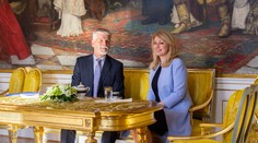 Prezidentka Čaputová na návšteve ČR: Na Pražskom hrade ju privítal český náprotivok Petr Pavel