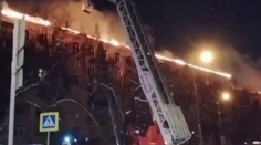 Bytový dom v Moskve zachvátil mohutný požiar