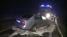 Pri Starej Ľubovni sa prevrátil americký konvoj a narazil do auta