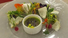 Créme brulée z medvedieho cesnaku