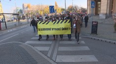 Vysokoškoláci v uliciach: Protestovali proti reforme vysokých škôl