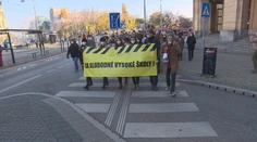 Vysokoškoláci v uliciach: Protestovali proti reforme vysokých škôl