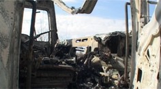 Nebolo mu všetko jedno: Za štyri minúty zostalo z kamiónu len toto