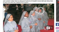 Zverejnili fotku mníšky, ktorá porodila a vraj bez toho, aby vedela o tehotenstve