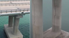 Keď počkajú, možno spadne aj sám. Praskliny na pilieroch Krymského mosta sú čoraz väčšie