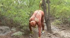 Recept na skvelú kondíciu: Dôchodca sa po parkoch pohybuje štvornožky v kostýme leoparda