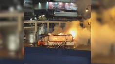 Na prešovskej zastávke MHD zhorel autobus do tla, vodiča odviezla sanitka