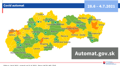 COVID automat od pondelka: Pozrite si, aké pravidlá platia vo vašom okrese