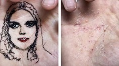 Umelec si vyšíva portréty blízkych do dlane