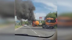 Cisternu s nebezpečnými látkami, ktorej požiar spôsobil v Žiline kolaps dopravy, už odtiahli