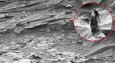 Nadšenci UFO zbadali na snímke z Marsu ženu. Vidíte to aj vy?