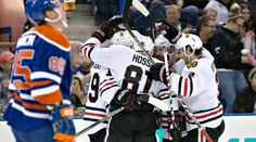 Chicago prehralo vo Vancouveri, Hossa si pripísal tri "mínusky"