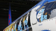 Bruselské aerolínie začali používať lietadlo pokreslené Šmolkami