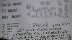 Zamilovaný párik nechal v reštaurácii štedré sprepitné. Čašník nemohol uveriť vlastným očiam