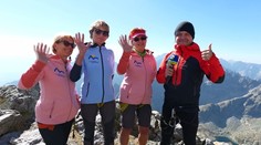 Oslávili jubileum a vyliezli na druhý najvyšší štít Tatier. Trojicu kamarátok sprevádzal Ján Tribula