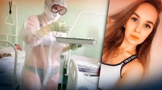 Ruská sestrička, ktorá pracovala v spodnej bielizni, ukázala svoju tvár. Podporuje ju množstvo ľudí