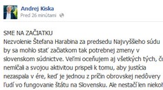 Kiska sa nechal počuť o nezvolení Harabina