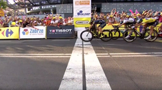 Peter Sagan v záverečnom špurte štvrtej etapy Okolo Poľska neuspel, skončil tretí