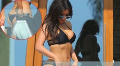 Príliš veľký zadok Kim Kardashian v príliš malých bikinách