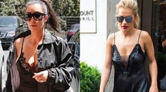 Zvláštny módny trend. Celebrity chodia von v erotických nočných košieľkach