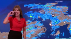 Počasie nikdy nebolo zábavnejšie. Moderátorka to v priamom prenose neudržala