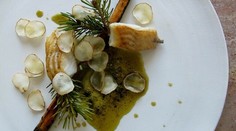 RECEPT NA DNES: Sprudka pečený pór s karamelizovanou smotanou a kôprový olejom