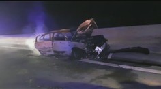 Tragická nehoda na D1: Vozidlo po náraze do zvodidiel vzbĺklo, zhorela jedna osoba