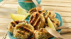 Grilované krabie koláčiky