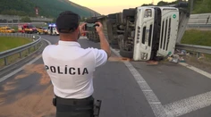 Srbský vodič pri Vrútkach zistil, aké dôležité je správne upevnenie prevážaného tovaru