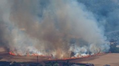 Rozsiahly požiar pri železničnej trati ochromil dopravu z ČR do Nemecka