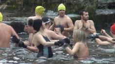 Otužilci sa ponorili do ružomberského Bieleho Potoku