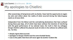 Konečne! Suarez sa ospravedlnil Chiellinimu