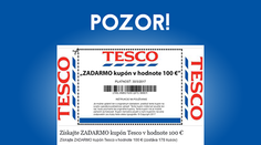 Tesco varuje: Pozor na falošné poukážky, ktoré sa šíria Facebookom!