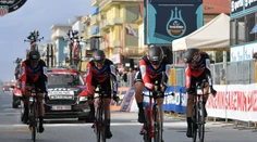 Tirreno Adriatico: Časovku ovladol tím BMC, Bora so Saganom siedma, Cavendish mal pád