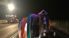 Nehoda na D1: Do vozidla mýtnej polície narazilo auto, na mieste boli zranení