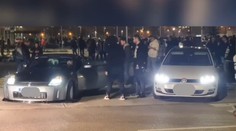 Obrovský hluk aj vytrhnutý asfalt. Pred nákupným centrom v Bratislave sa konal ilegálny tuningový zraz