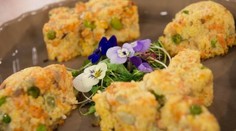 Pšenové detské košíčky s lososom a pažítkou