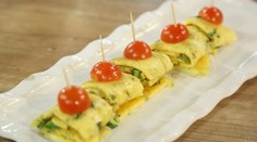 Špargľovo-vajíčkový závitok