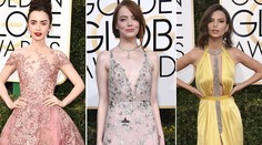 Móda z glóbusov: Sexy bohyňa v zlatom a herečka krásna ako princezná