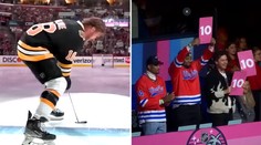 VIDEO: Zahral to ešte lepšie? David Pastrňák v súťaži zručností napodobňoval Adama Sandlera