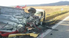 FOTO: Medzi Budmericami a Modrou sa čelne zrazili dve autá: Vodiči skončili v nemocnici