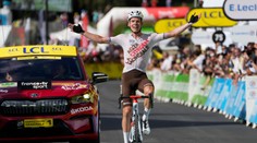 Jungels po úniku vyhral prvú horskú etapu, Sagan o popredné priečky nebojoval