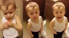 Chlapček sa lúči s mŕtvou rybkou: Nechýbajú úprimné slzy ani pusinky