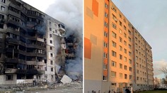 Zbombardované bytovky verzus pokojné sídlisko. Výstava študentky porovnáva „normálny život“ na Ukrajine a v Bratislave