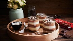 Nepečený čokoládovo kokosový dezert