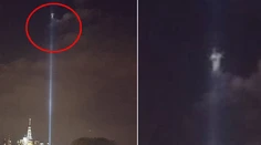 Fotograf tvrdí, že vo svetle na mieste Dvojičiek zachytil Ježiša