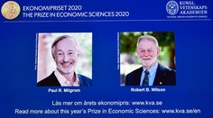 Nobelovu cenu za ekonomiku získali Američania za vylepšenie teórie aukcií