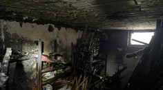 FOTO: Požiar vydesil obyvateľov bytovky v Skalici. Pivnice zhoreli do tla