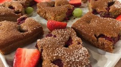 Malinovo - gaštanový cake